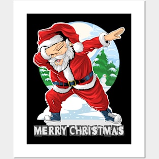 Santa Claus dab dance Posters and Art